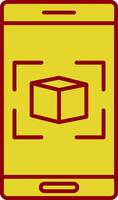 Augmented Reality Line Circle Icon vector