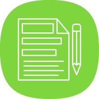 File Line Curve Icon vector