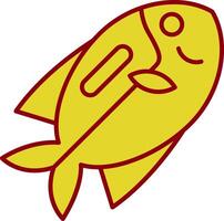 Surgeonfish Line Two Color Icon vector