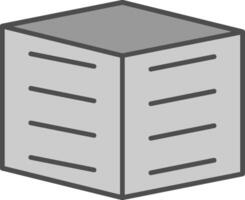 Block Fillay Icon vector
