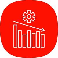 Management Line Curve Icon vector