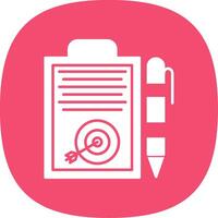 Planning Line Circle Icon vector