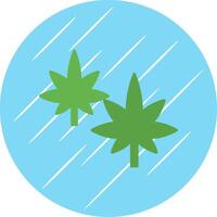 Hemp Flat Blue Circle Icon vector