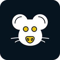 Mouse Glyph Two Color Icon vector