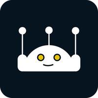 Chatbot Glyph Two Color Icon vector