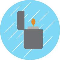 Zippo Flat Blue Circle Icon vector