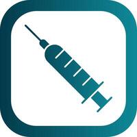 Syringe Glyph Gradient Round Corner Icon vector