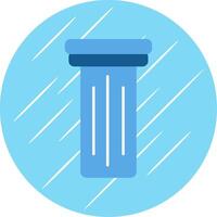 Pillar Flat Blue Circle Icon vector