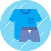 Sport Wear Flat Blue Circle Icon vector