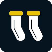 Socks Glyph Two Color Icon vector
