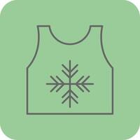 Tanktop Filled Yellow Icon vector