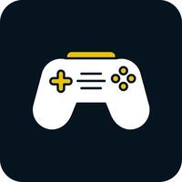 Joystick Glyph Two Color Icon vector