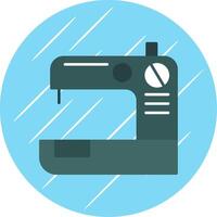 Sewing Machine Flat Blue Circle Icon vector