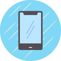 Mobile Phone Flat Blue Circle Icon vector