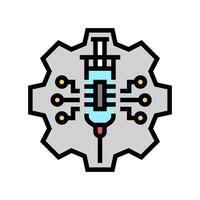 tech junkie tech enthusiast color icon illustration vector