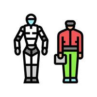 robotics tech enthusiast color icon illustration vector