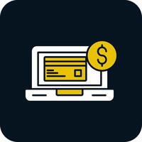 Payment Method Glyph Two Color Icon vector