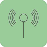 Wifi Filled Yellow Icon vector