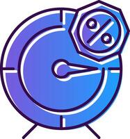 Temporary Offer Gradient Filled Icon vector