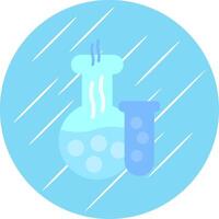 Laboratory Flat Blue Circle Icon vector