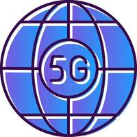 Global Gradient Filled Icon vector