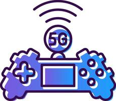 Game Gradient Filled Icon vector