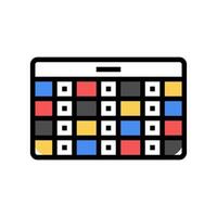 muerte juego de croquet juego color icono ilustración vector