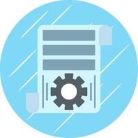 Project Flat Blue Circle Icon vector