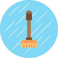 Floor Mop Flat Blue Circle Icon vector