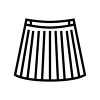 plaid skirt vintage fashion line icon illustration vector