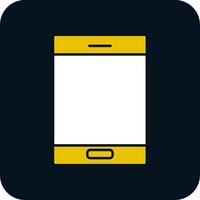 Cellphone Glyph Two Color Icon vector