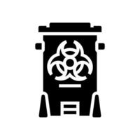 hazardous waste sorting glyph icon illustration vector