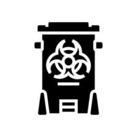 hazardous waste sorting glyph icon illustration vector