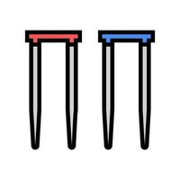 wicket croquet game color icon illustration vector