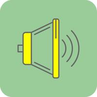 Volume Filled Yellow Icon vector