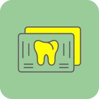 X Ray Filled Yellow Icon vector