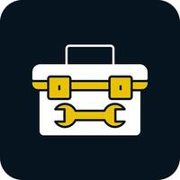 Tool Box Glyph Two Color Icon vector
