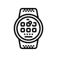 smart device tech enthusiast line icon illustration vector