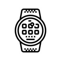 smart device tech enthusiast line icon illustration vector