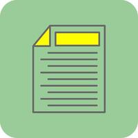 Task Filled Yellow Icon vector