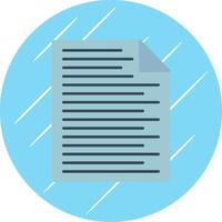 File Flat Blue Circle Icon vector