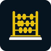 Abacus Glyph Two Color Icon vector