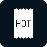 Hot Glyph Two Color Icon vector