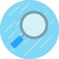 Search Flat Blue Circle Icon vector