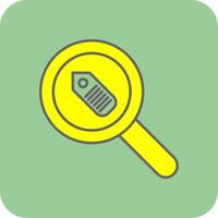 Find Filled Yellow Icon vector