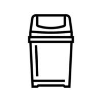 bin waste sorting line icon illustration vector