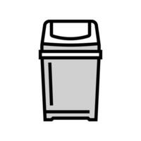 bin waste sorting color icon illustration vector