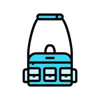 crossbody bag streetwear cloth fashion color icon illustration vector