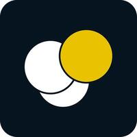 Intersection Glyph Two Color Icon vector
