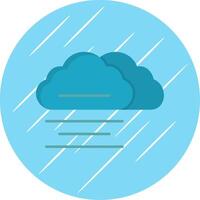 Mist Flat Blue Circle Icon vector